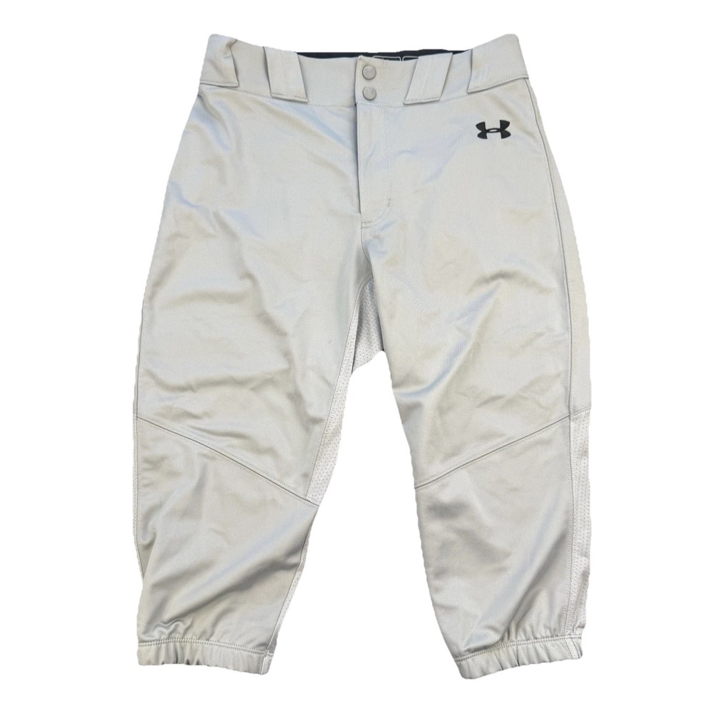 Under Armour Unisex Softball Pants Baseball Pants Gray Size Medium